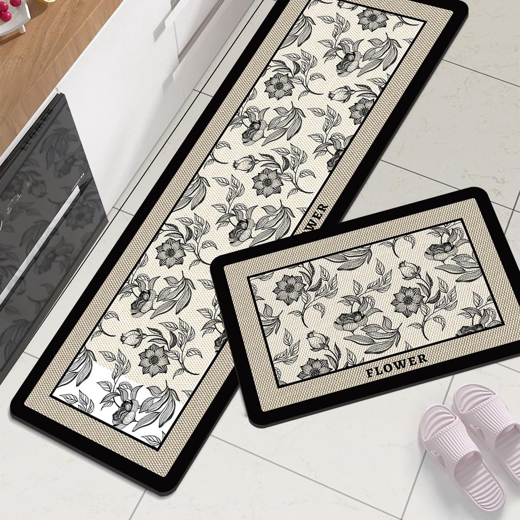 Diatomite Kitchen Floor Mat Waterproof Kitchen Rug Non-slip Long Area Room Carpet For Hallway Washable
