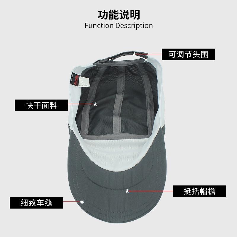 Spring and Summer New Light and Fast Drying Cap Men's Outdoor Leisure Sunscreen Visor Soft Top Running Sports Hat