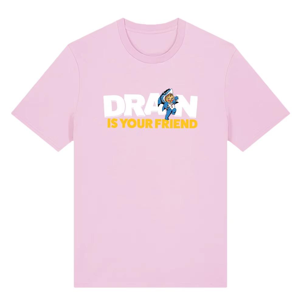 DRAIN KEWPIE FRIEND TEE IS YOUR FRIEND Printing Tshirt 2026 Spring summer Hip Hop Cotton Fashion Men Streetwear y2k ins