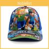 Minecraft Kids Pattern Sun Protection Cap With Round Top For Casual Summer