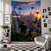 Wall TapestryRoblox Art Hanging Cloth Decorative Background Cover for Room Decoration