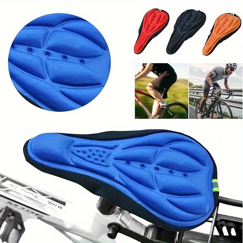 1Pc Comfortable Bicycle Seat Cushion Cover Features A Shock-Absorbing And Breathable 3D Design, Ideal For Road And Mountain Bikes. It Is A Must-Have