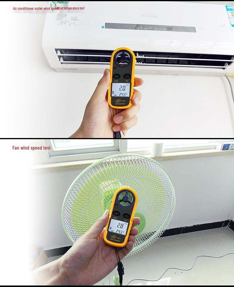 BENETECH GM816 Умный цифровой анемометр Измеритель скорости и силы ветра