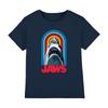 Детская футболка Jaws Retro Bite Logo, 3-13 лет, темно-синяя