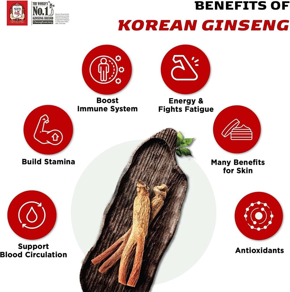 100% Korean Red Ginseng Extract 100G Jar | Panax Ginseng Supplement, Ginseng Tea | Energy Boost,Stamina, Blood Circulation, Immune Support