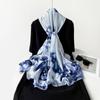 180 * 90cm Summer Women'S New Medium To Long Scarf Shawl Breathable Sunscreen Fashionable Versatile Premium Silk Scarf