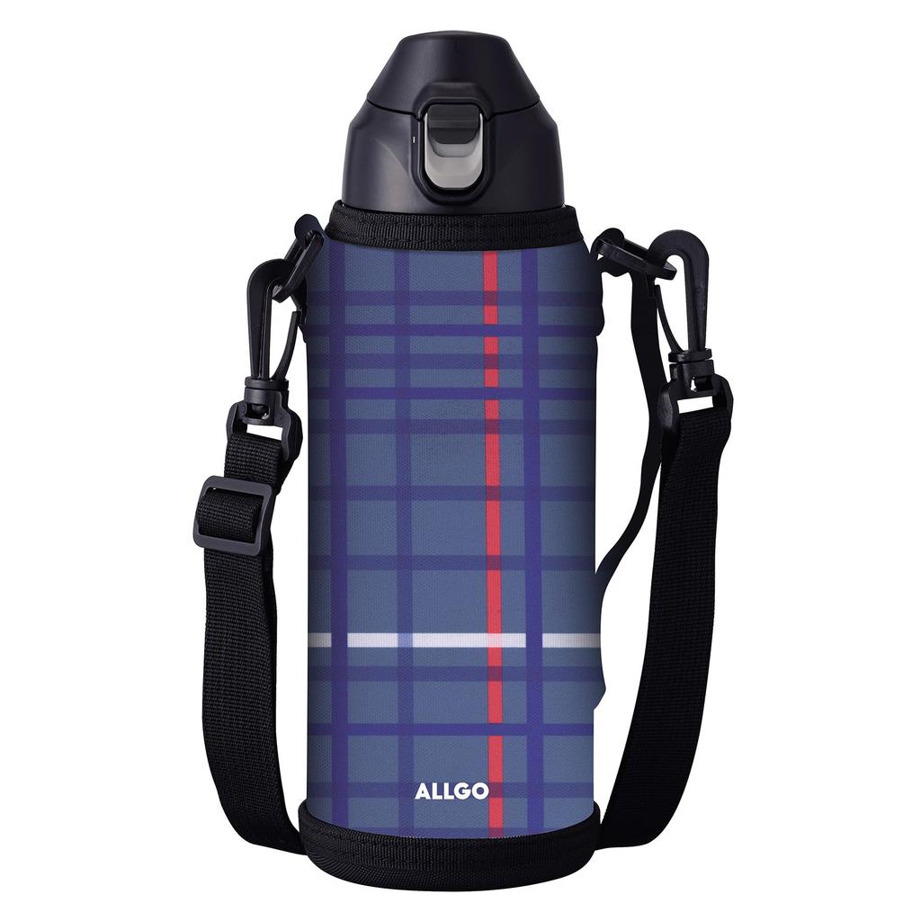 Orgo Нержавеющая сталь Портативная бутылка для хранения холодной воды Бутылка для воды для учеников начальной школы 1.0L PBY-10 One-Touch (Проверено синим)