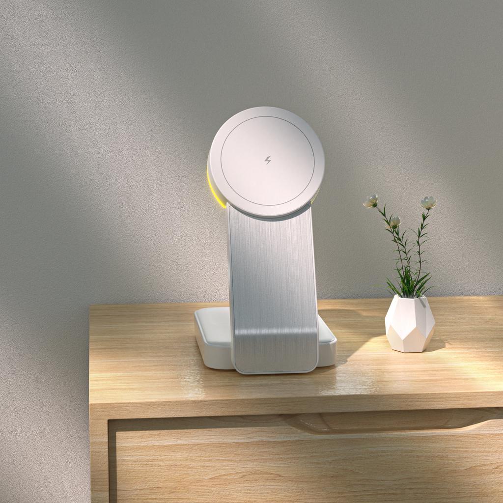 3 в 1 беспроводная зарядная подставка для iPhone Samsung Max складная быстрая зарядная станция док-станция для IWatch AirPods Pro