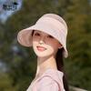 Летняя шляпа от солнца детская с большими полями, можно завязать хвостик, шляпа с открытым верхом, уличная, универсальная, модная, можно повесить маску, шляпа для защиты от солнца