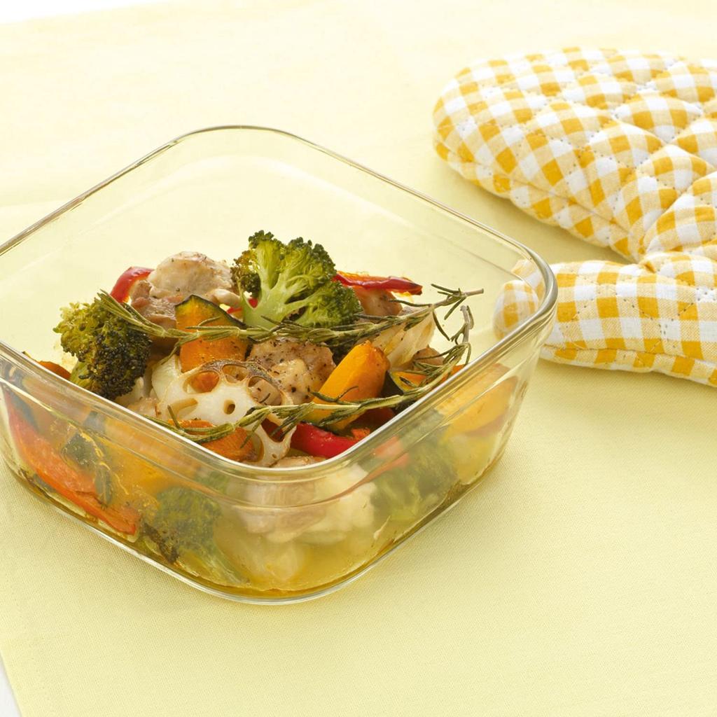 Iwaki Storage Container Pack Microwave Deep S Mini 550ml White Freezer Oven Microwaveable & KN3240H-W