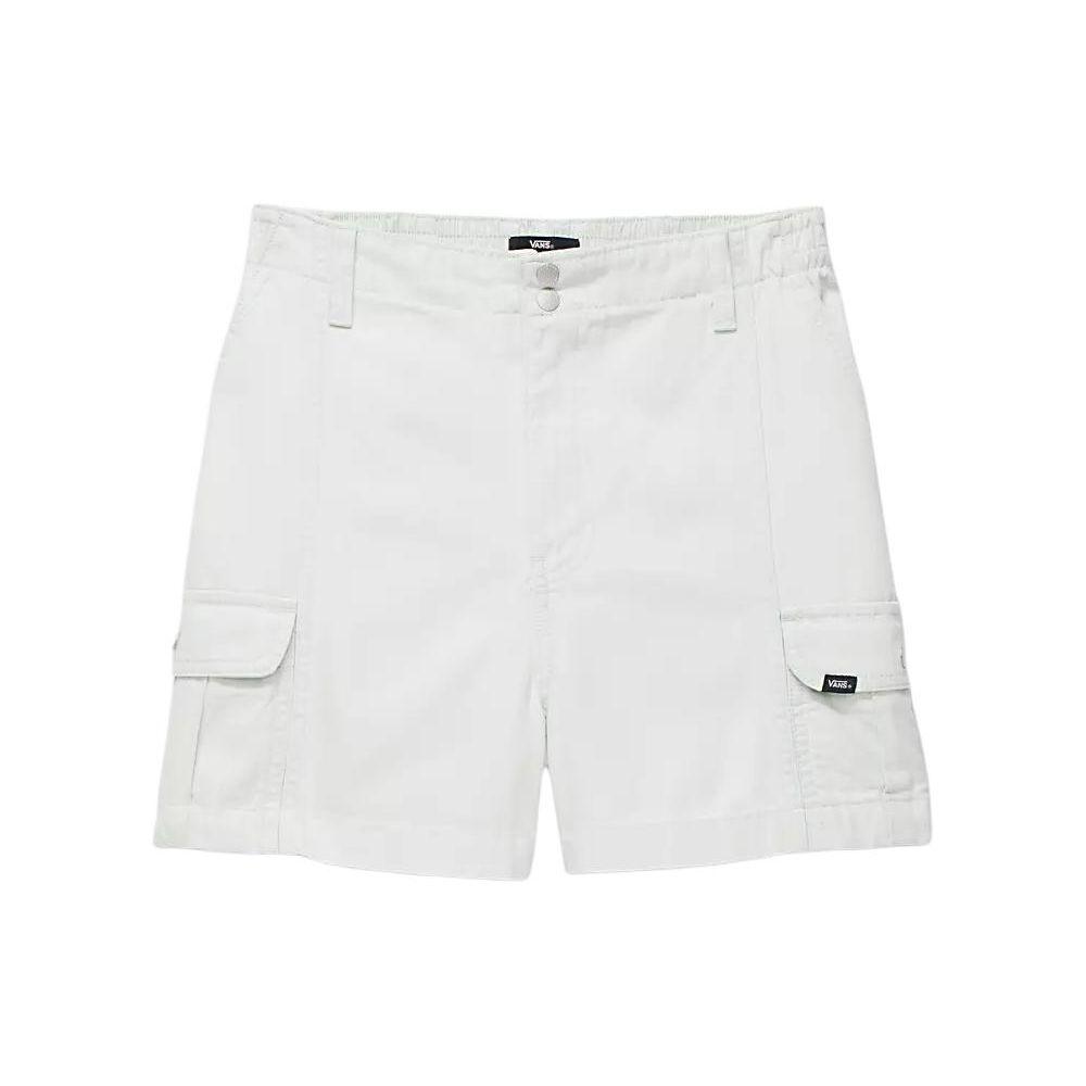 Vans Шорты-карго Sidewalk 3.5, однотонные, с нашивкой на кнопках и логотипом, рабочие карманы, повседневные шорты, женские шорты светло-голубого цвета VN000GJCCHF
