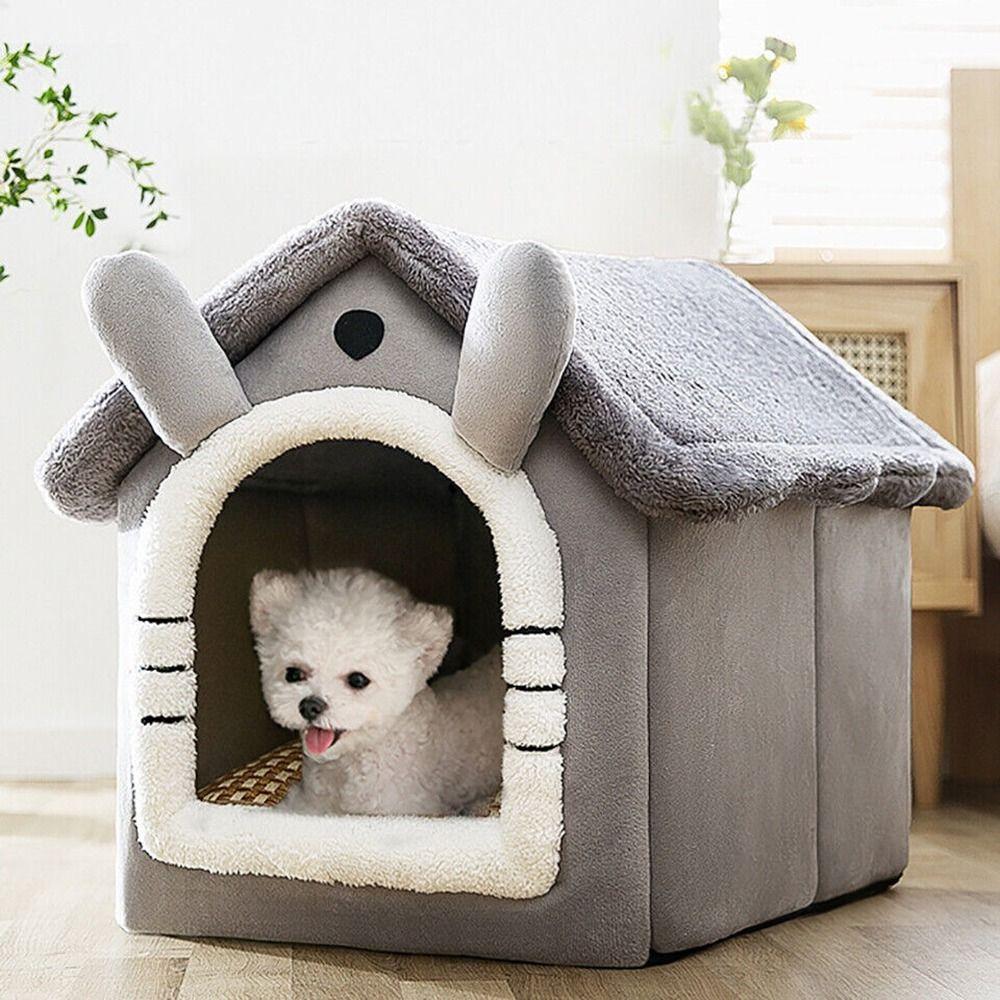 Plus Velvet Warm House Kitten Closed Cat Kennel Cat Bed Puppy Nest Pet Bed