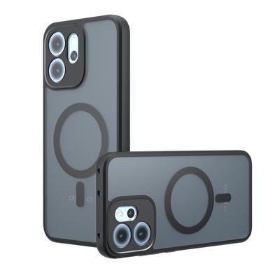 14F Магнитный чехол MagSafe для OPPO Reno 14Pro 14F Матовый противоударный чехол с беспроводной зарядкой и жесткой задней крышкой