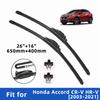 2PCS 4PCS Wiper Blades for Honda Accord CR-V HR-V 2003-2021 Front Double Rubber Strip Wiper Blade Windshield Brushes Windscreen Window Accessories