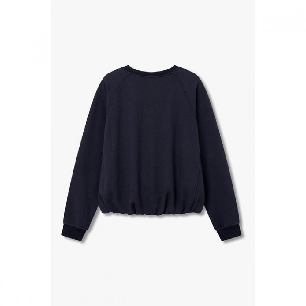 Vov Lettering Pleats Banding Hem Sweatshirt 7116140201