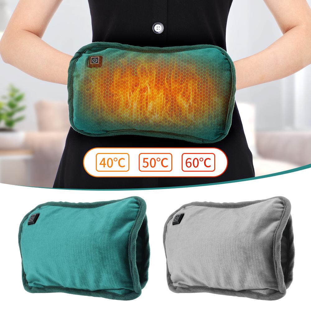 Electric Hand Warmer USB Charging Heating Pad for Waist Cramp Feet Warmer Bag Winter Heater Portable Flannel Heat Pack Office