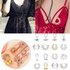 Fake Piercing 316L Surgical Steel Non Piercing Non-Piercing Fake Nipple Ring Body Jewelry