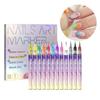 Набор ручек для ногтей из 12 цветов, ручки для акриловых красок для дизайна ногтей, маникюра, украшения своими руками, 1 мл