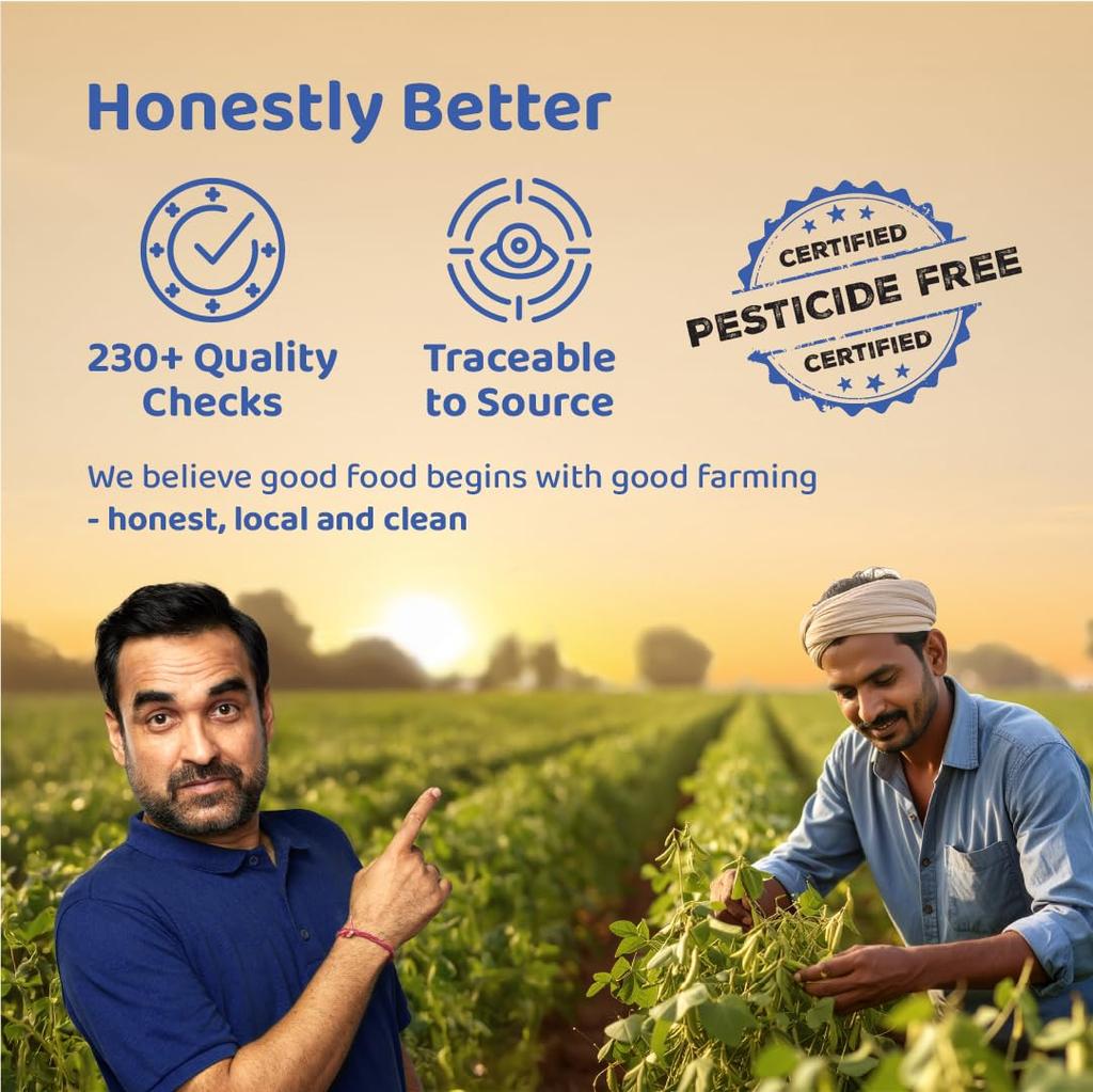 DeHaat Honest Farms Pesticide Free Unpolished Urad Dal 1 KG