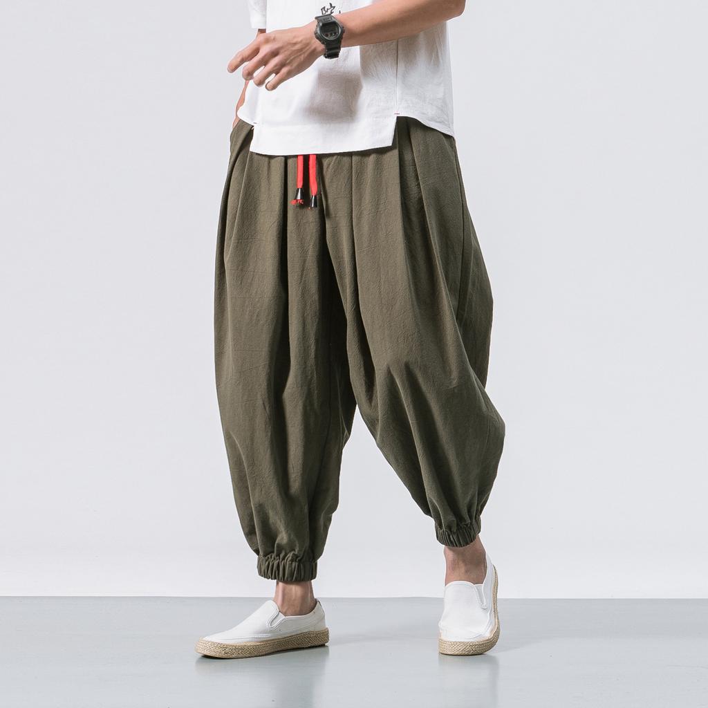 Men's Summer Loose Wide Leg Pants Fashionable and Comfortable Trousers