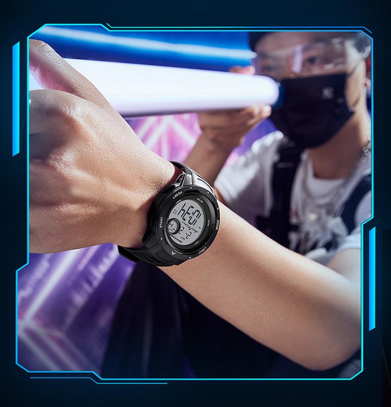 Sanda Электронные Модные Спортивные Часы: Многофункциональный, Стильный, Унисекс, Однодисплейный