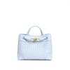 Handwoven Leather Tote Bag Women Stylish Crossbody Shoulder Soft Oval Shape With Magnetic