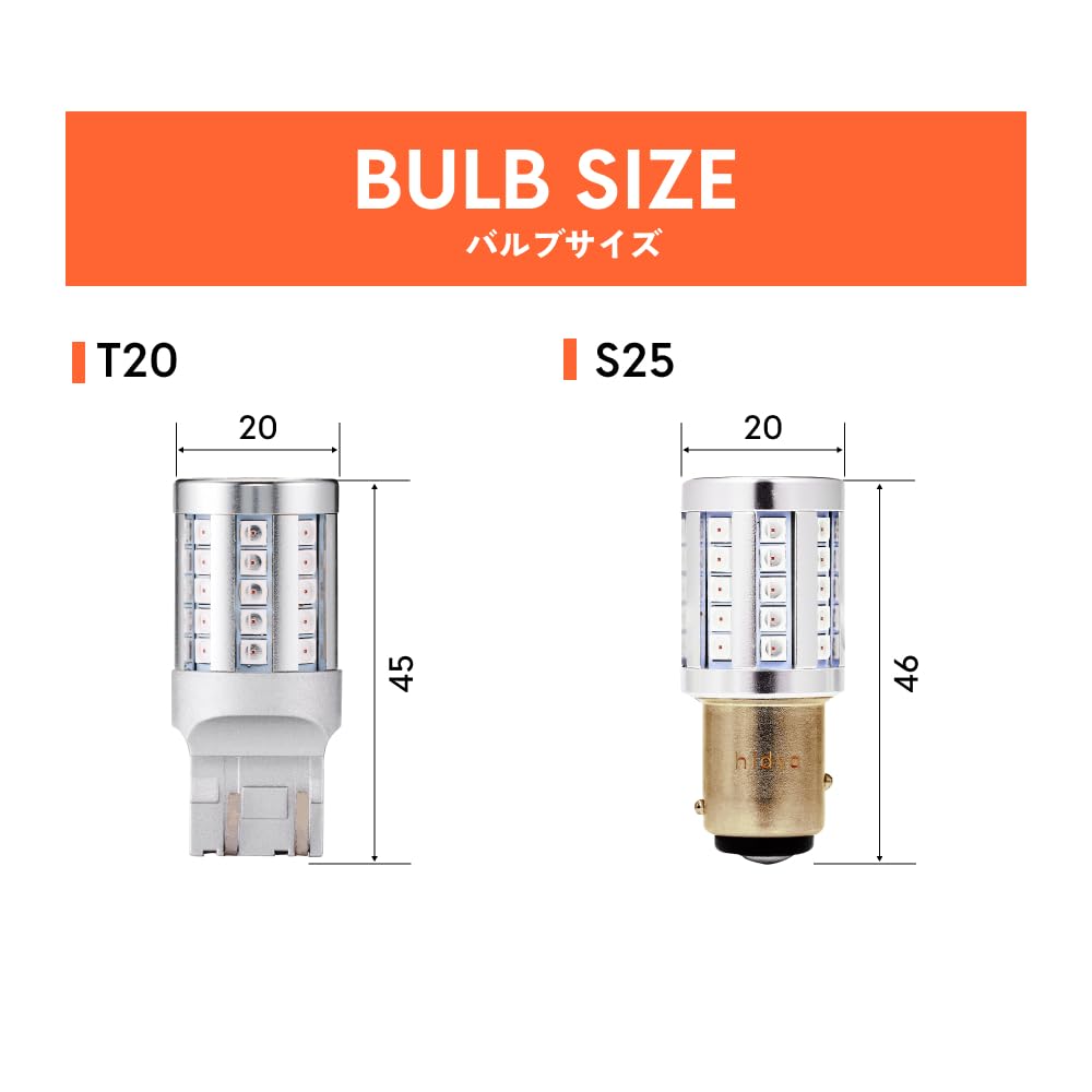 T20 Двойной светодиодный стоп-сигнал и задний фонарь Комплект для техосмотра транспортного средства 2 лампы HID-ya, красный, 12 В, 1100 лм, Соответствует,