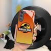 Jurassic Park Dinosaur Phone Case For Samsung Galaxy S26 S25 S24 S23 S22 S20 S21 Ultra Plus Edge Fe Colored Silver Cover