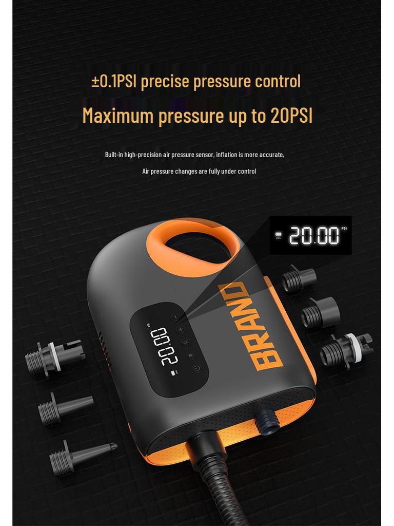 Компактный беспроводной электрический воздушный насос для автомобиля, палатки, SUP, каяка