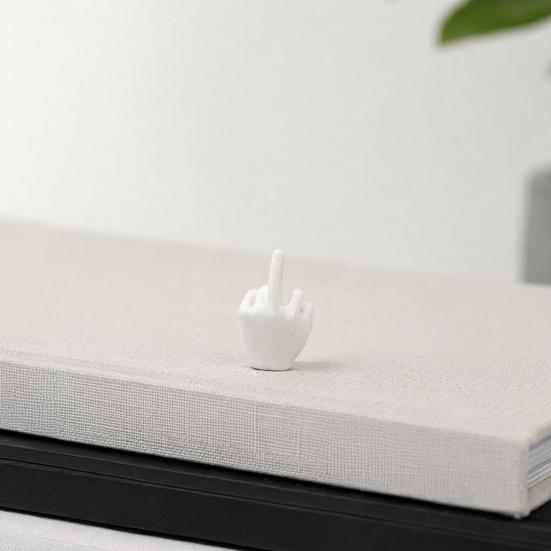 Sarcastic Desk Accessories Mini Middle Finger Figurine, Tiny Hand Decor, Funny Gag Gift for Adults, Unique Party Favors Adults Colorful Novelty Prank