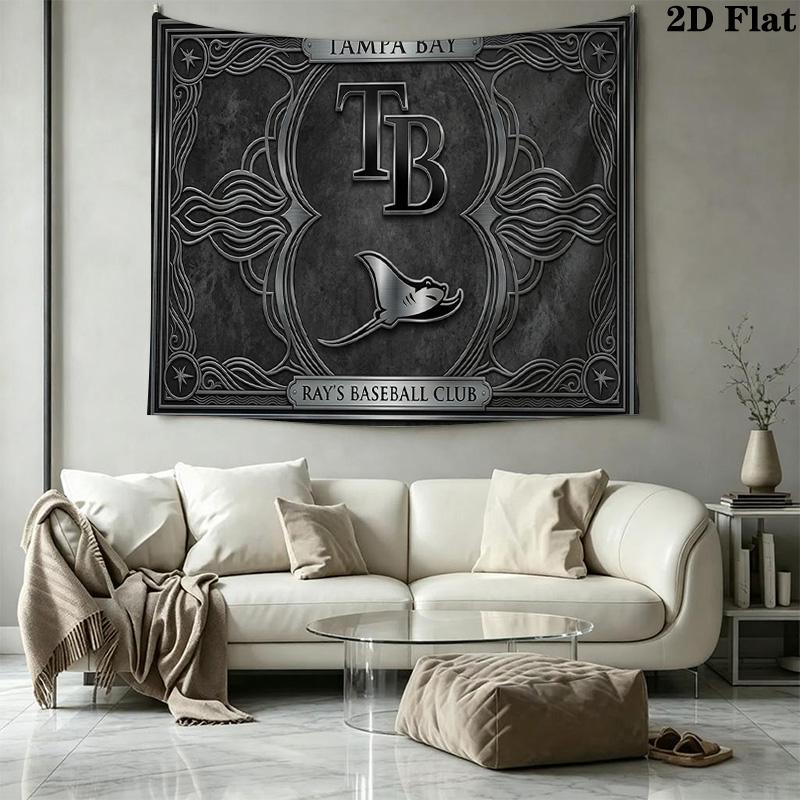 Tampa Bay Devil Rays Wall Tapestry Aesthetic Wall Hanging Printed Fabric Blanket Decorative Tapestries for Bedroom Living Room Home Decor