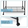 Fusehome Hanger Clothes Clothing Rack with Width X Depth 40 X Height Pipe Clothes Load Clothes Clothing Black Rack, Stylish, Rack, Sturdy, Casters,