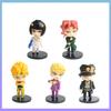 5pcs/set Anime Q Version Josuke Kujo Jotaro Figure Jojo Bizarre Adventure Figure Model Toys