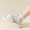 Летние ультратонкие сетчатые короткие носки для женщин, носки до щиколотки в японском стиле, дышащие эластичные шелковые короткие носки-трубы
