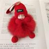 Fashion Beauty For Lady Lovely Girl Bag Pendant Plush Doll Car Key Chain Pendant