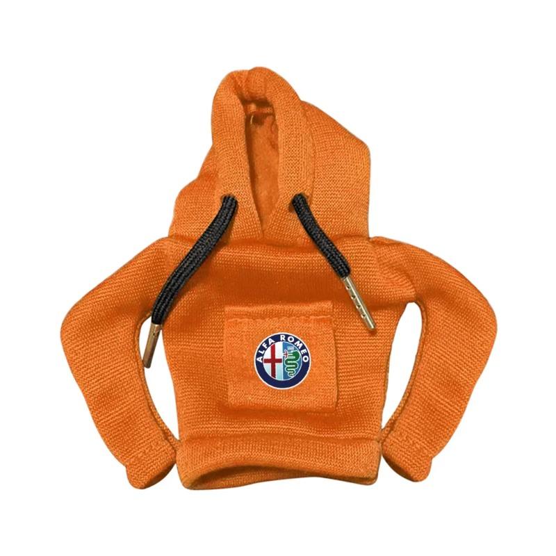 DGJLS1 1PCS Fashion Mini Hoodie Car Gear Shift Knob Cover Fashion Gearshift Handle Decorative For Alfa Romeo Giulia Stelvio MiTo Tonale