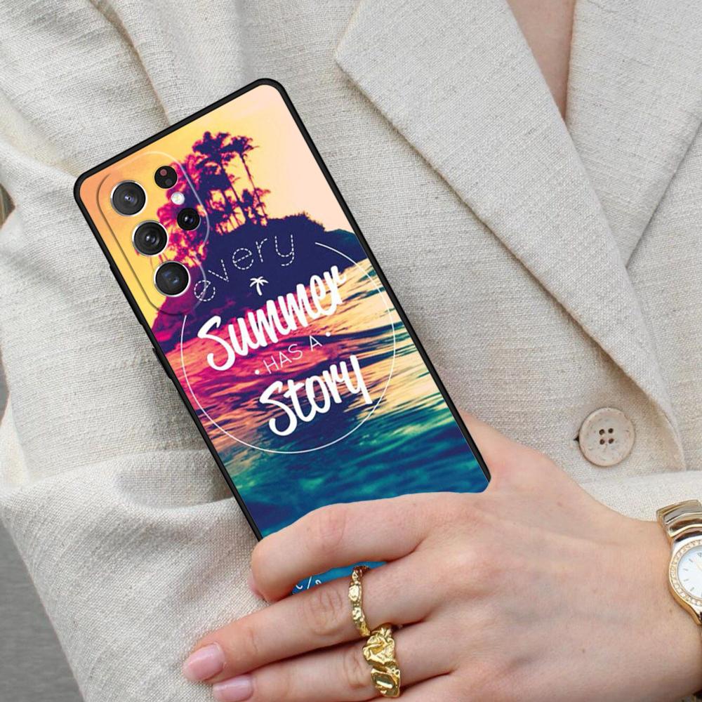 Summer Beach Love Cell Phone Case for Samsung Galaxy S26 Ultra S25 S24 S23 S22 S21 S20 Note10 Cover