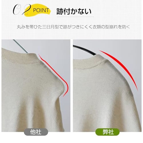 Cozyone Non-Slip Hangers, 10-Pack, Anti-Slip, Slim, for Drying Clothes, Jacket Hangers, Storage Hangers, Heavy-Duty Hangers, Keeps Clothes from Slippi