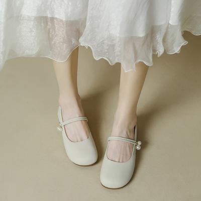 Туфли Национальный стиль на плоской подошве из мягкой кожи на мягкой подошве туфли Дуду одинарные туфли на плоской подошве Мэри Джейн с ципао юбка-лошадь туфли