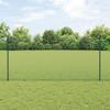 vidaXL Fence Posts 11 Pcs U-Channel Green 120 Cm Steel 3336792