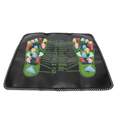 Массажер для ног с камнями, успокаивающий массажный коврик для рефлексотерапии стоп, коврик для ходьбы, массажер