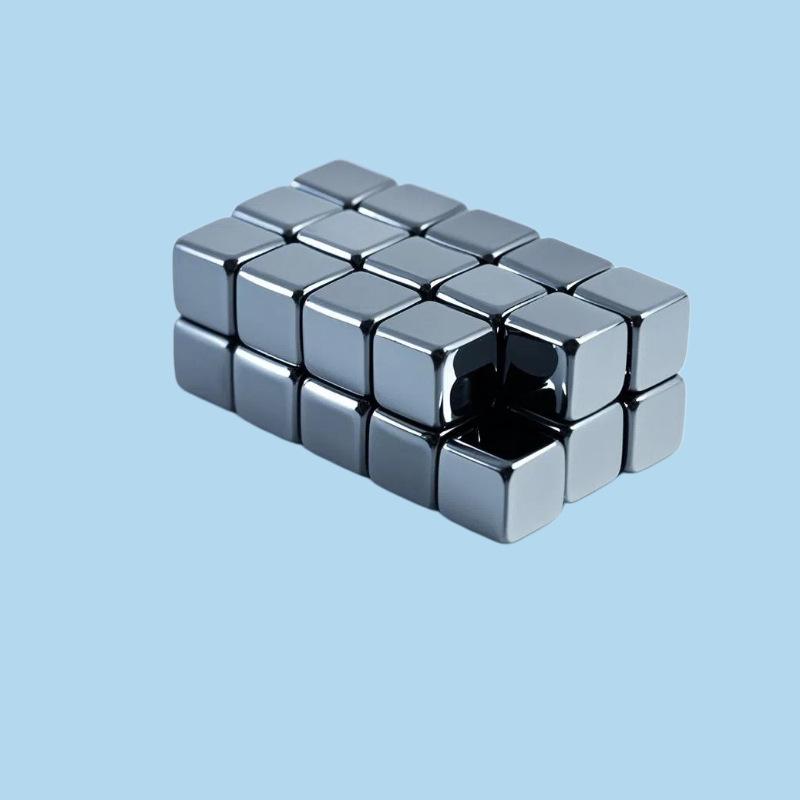 Водонепроницаемый постоянный ферритовый магнит, квадратный, 12x12x12, с черным эпоксидным покрытием, для кубика Рубика