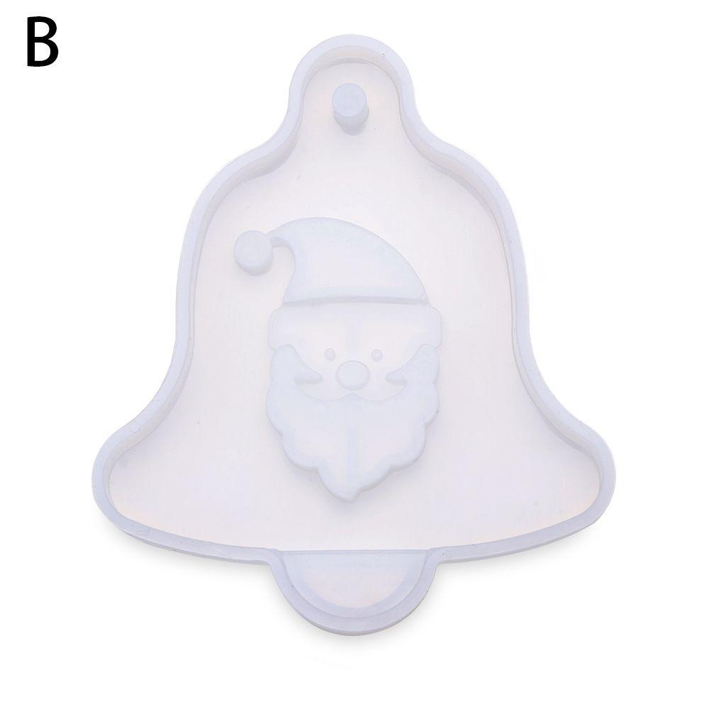 Подвесные бирки Рождественская елка Кристальная смола Форма Эпоксидная смола Формы Рождественское украшение Силиконовая форма