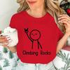 Womens Casual Climbing Rock Graphic Tee TShirts Comfortable Clothes for Climbers And Bouldering Lovers Fashionable Outdoor Tee