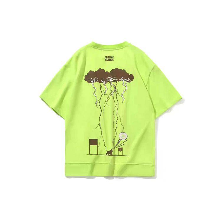 Li-Ning Мужская футболка с короткими рукавами X XLARGE Renew and Breaking, зеленые AHSP531-2