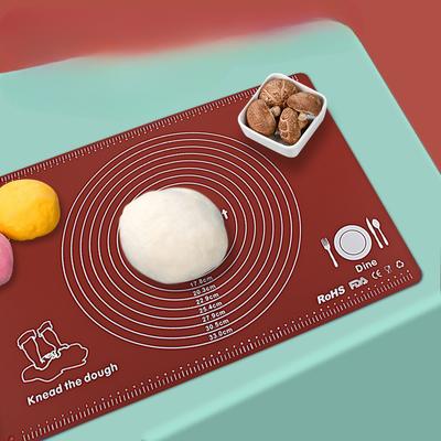 Антибактериальный коврик для замеса с серебряными ионами, силиконовый коврик для выпечки, большая и гладкая поверхность, нескользящий антипригарный коврик