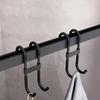 5Pcs Heavy-Duty Shower Door Hook Strong Hold Hanging Hook Door Accessory Storage Hanger  Door