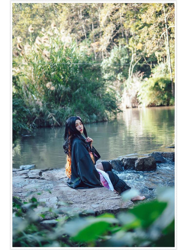 Manyuan Demon Slayer Nezuko Kamado Cosplay Costume