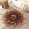 3D Цветочный Плюшевый Напольный Коврик Моющийся Нескользящий Ковер Абсорбирующий Быстросохнущий Ковер для Украшения Гостиной Спальни Ванной Комнаты Кухни