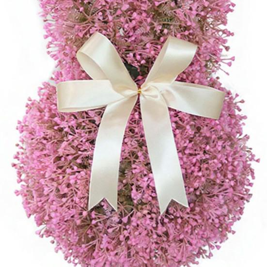 Artificial Rabbit Plant Decoration with Realistic Green Leaves Fade Resistant Fake Plants Anti-UV Plastic Easter Holiday Decor for Home Front Door